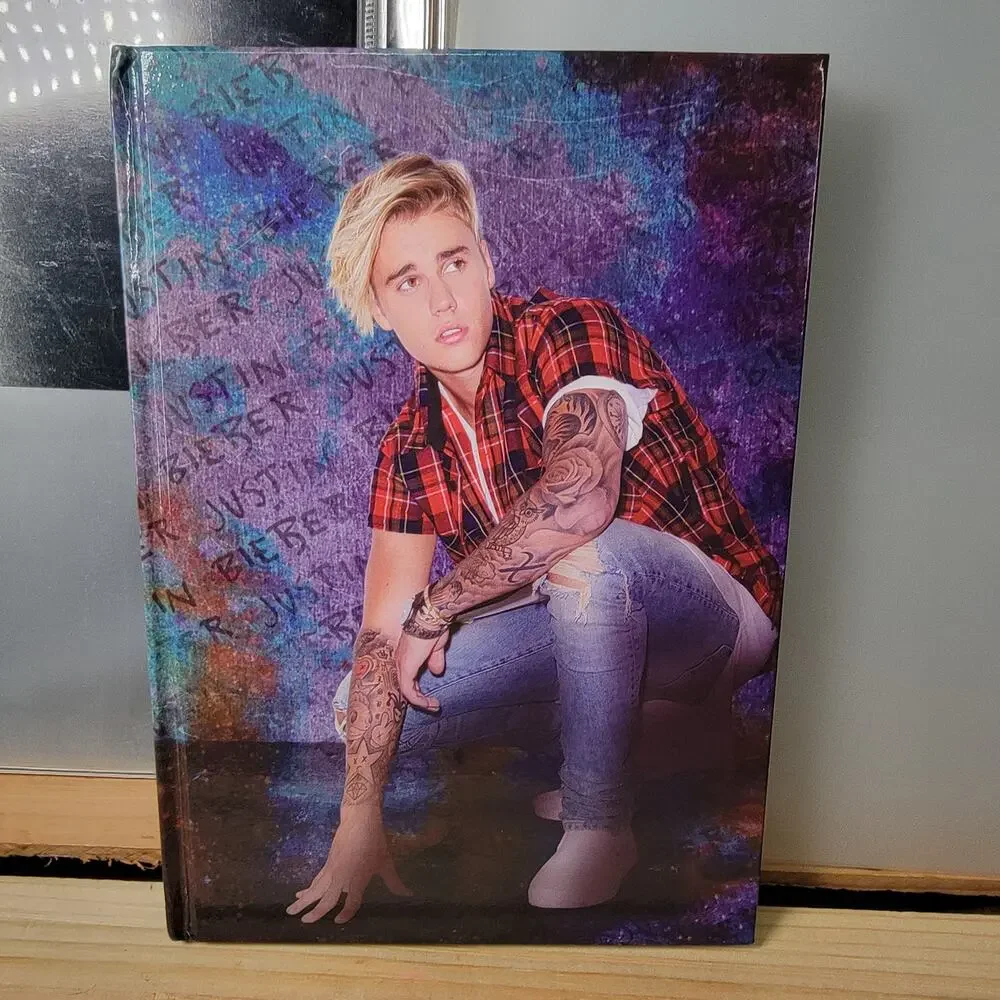 Justin Bieber Blue Binder w/ Dividers & Journal